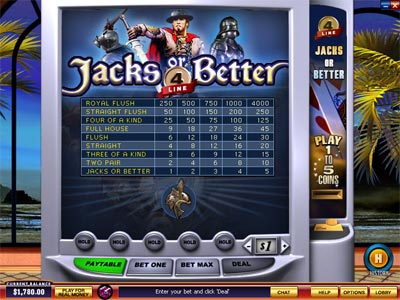 Play Jacks or Better at Gran Monaco casino